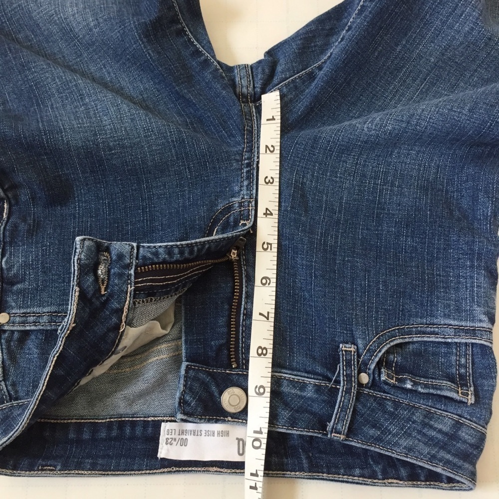 RSQ High Rise Straight Leg Loose Fit Denim Jeans - Picture 7 of 15